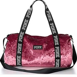 Velvet duffle bag